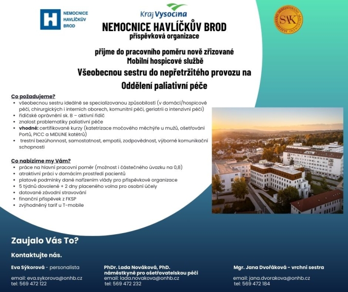 Oddělení paliativní péče