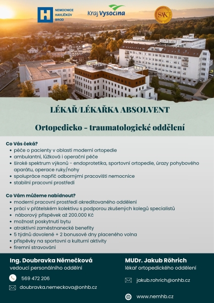 Ortopedicko - traumatologické oddělení